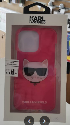 Husă Karl Lagerfeld roz pentru iPhone 13 Pro
